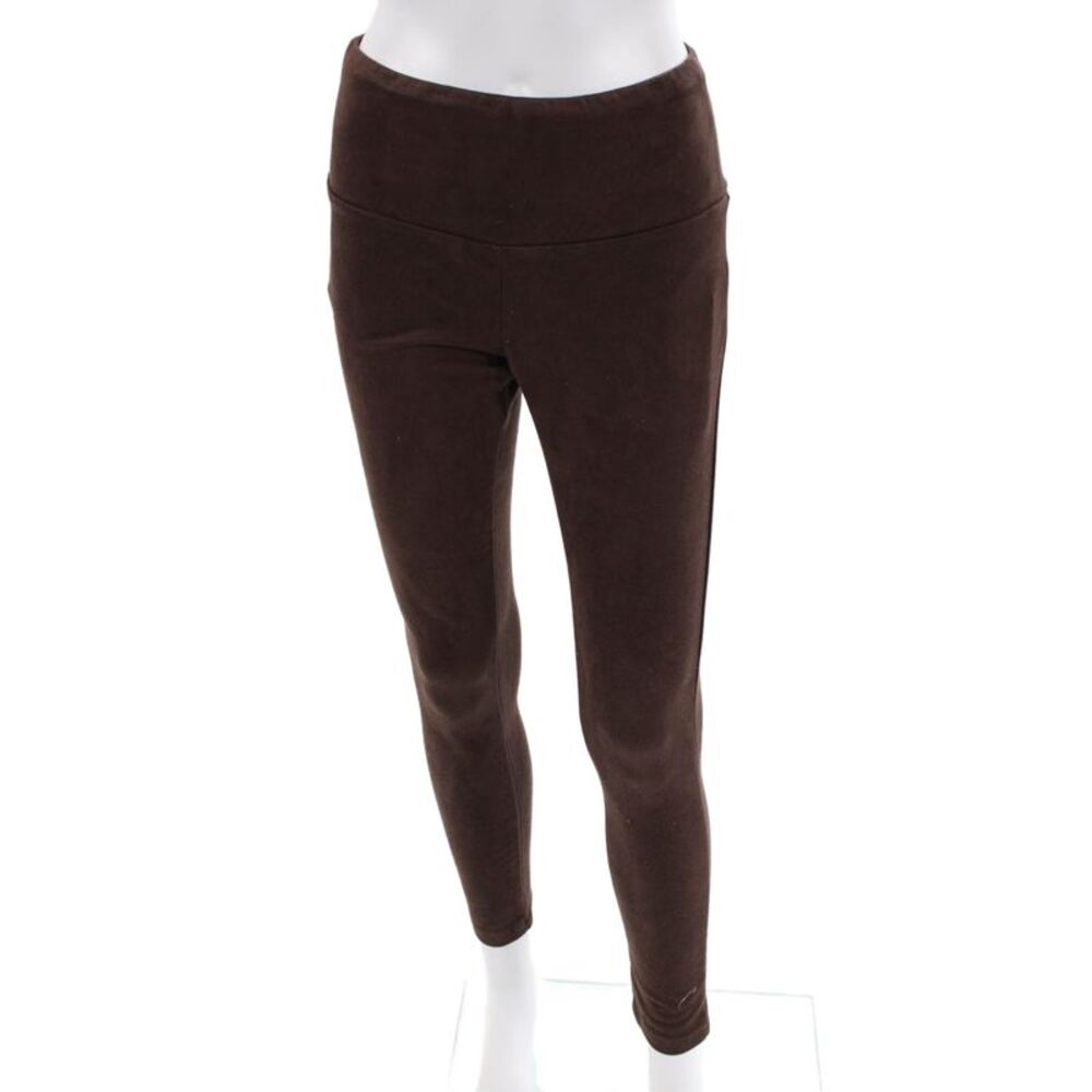 J. Mclaughlin Womens Faux Suede Pull On Leggings Brown Size Small
